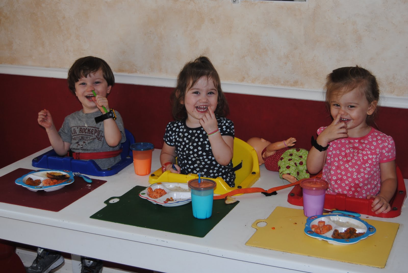 Surviving Triplets Goodbye Feeding Table...Goodbye!
