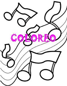 ¿Quieres colorear dibujos musicales?