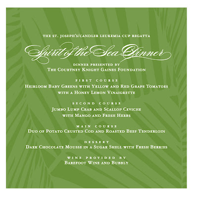 menu card front
