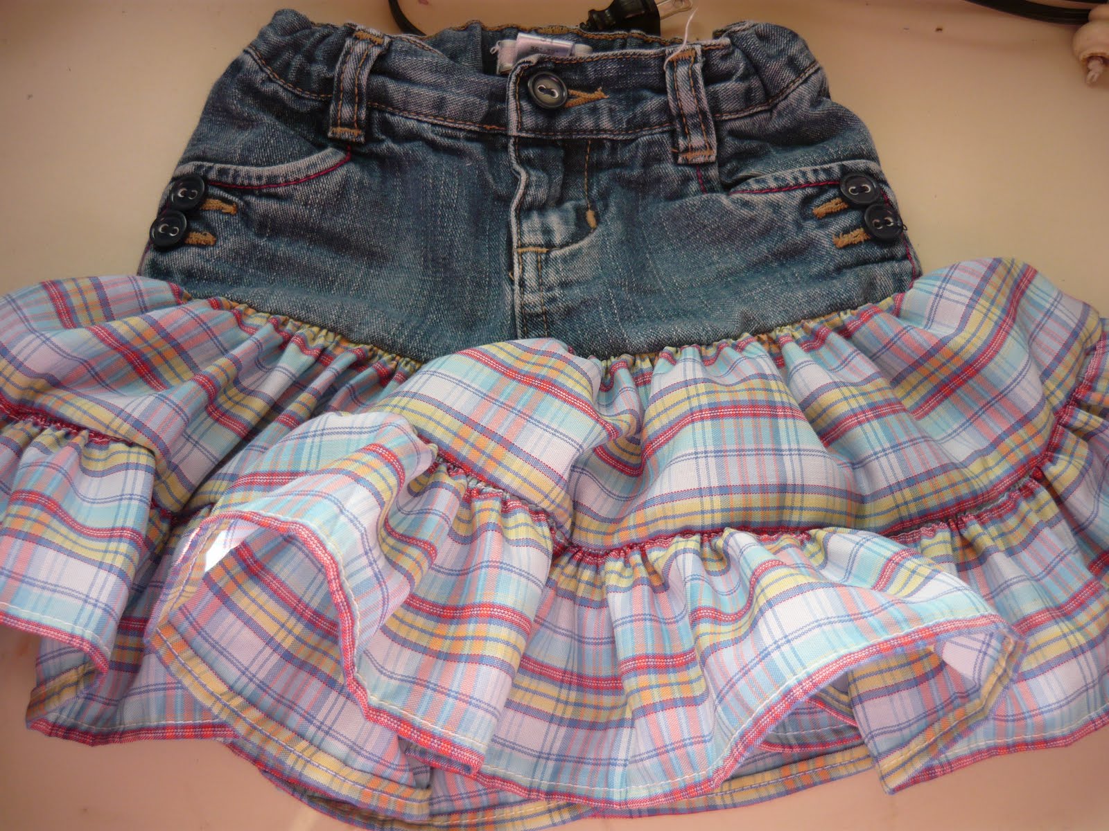 Small Fry & Co. Little Girl Jean Skirt Tutorial