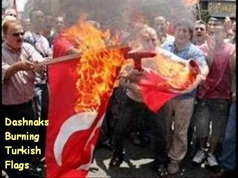 turkish flag burning