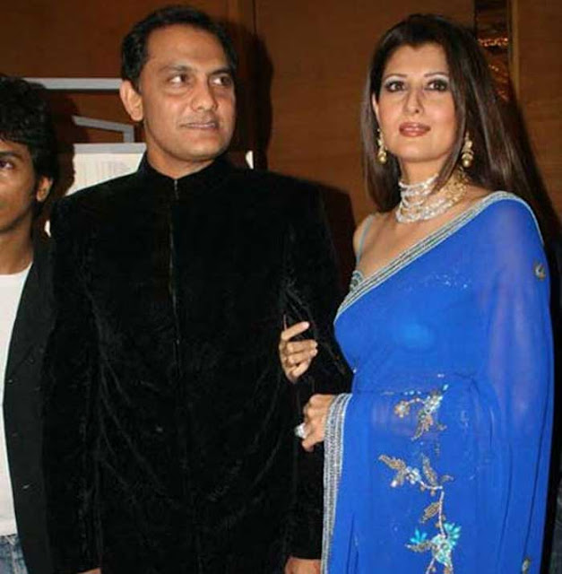Azharuddin and Sangeeta Bijlani