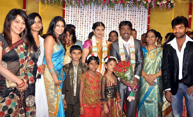 Vasanth Vijay wedding reception stills 4