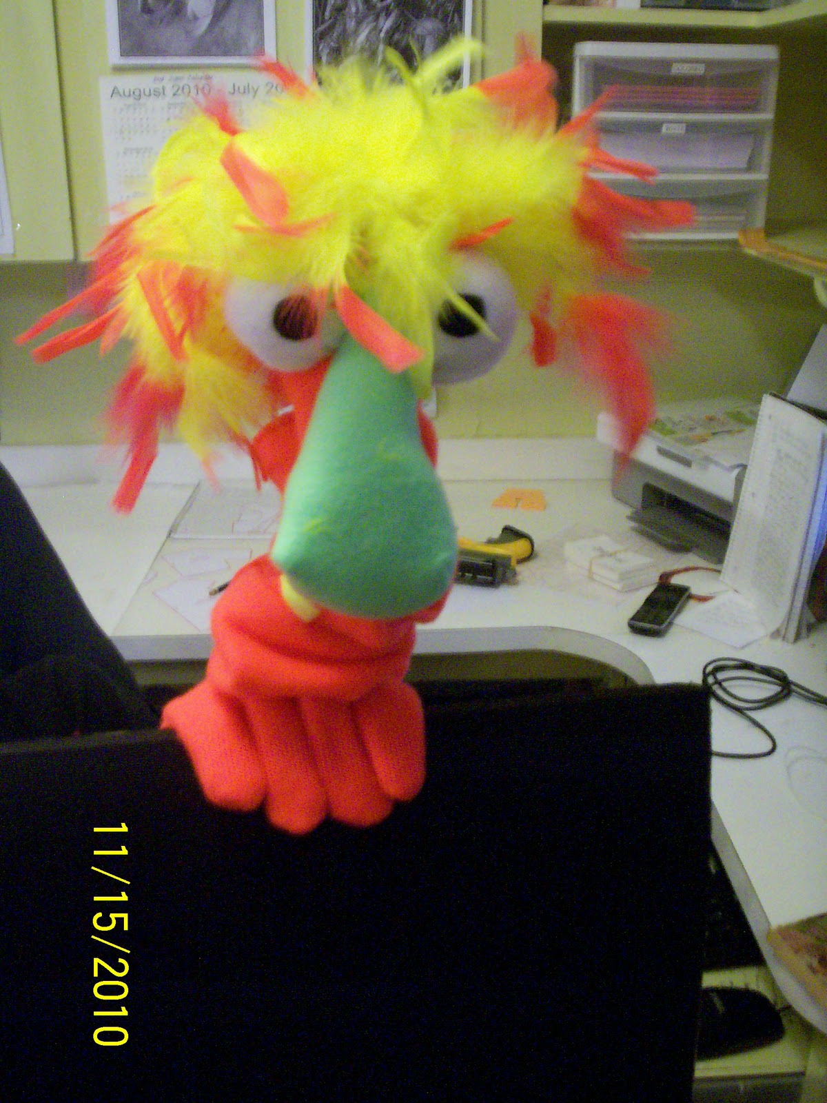 Puppet Space Black Light Puppet Critter Experiment