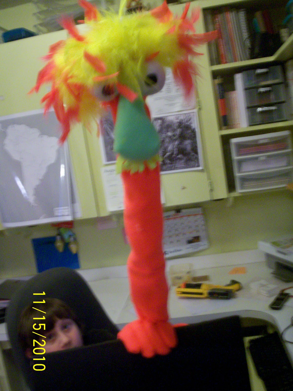 Puppet Space Black Light Puppet Critter Experiment