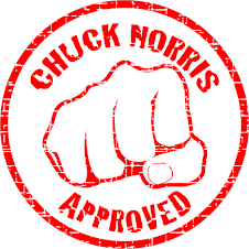 selo de aprovacao Chuck Norris