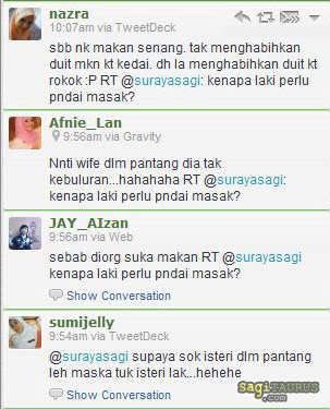 kenapa laki perlu pandai masak twitter resp kenapa laki perlu pandai masak twitter resp