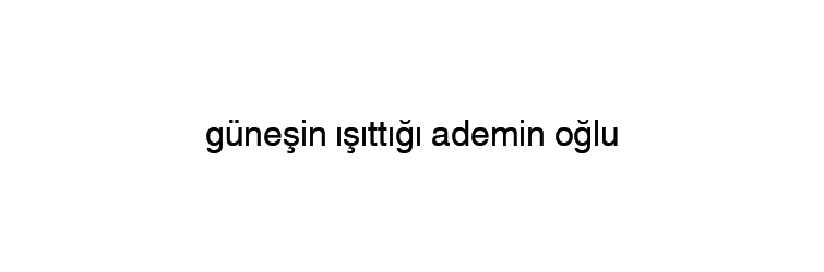 güneşin ışıttığı ademin oğulu