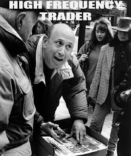 Les transactions à haute fréquence, ou trading haute fréquence (THF ou HFT, de l’anglais high-frequency trading), sont l’exécution à grande vitesse de transactions financières faites par des algorithmes informatiques, dit Wikipédia.