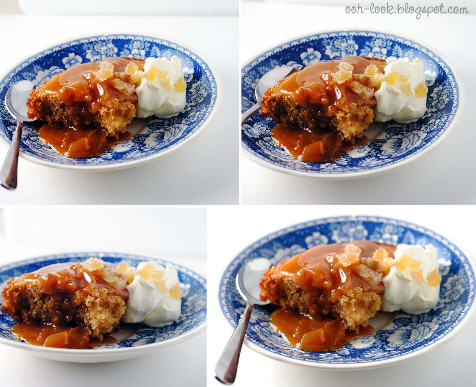 Ooh, Look... Ginger pudding with ginger caramel sauce