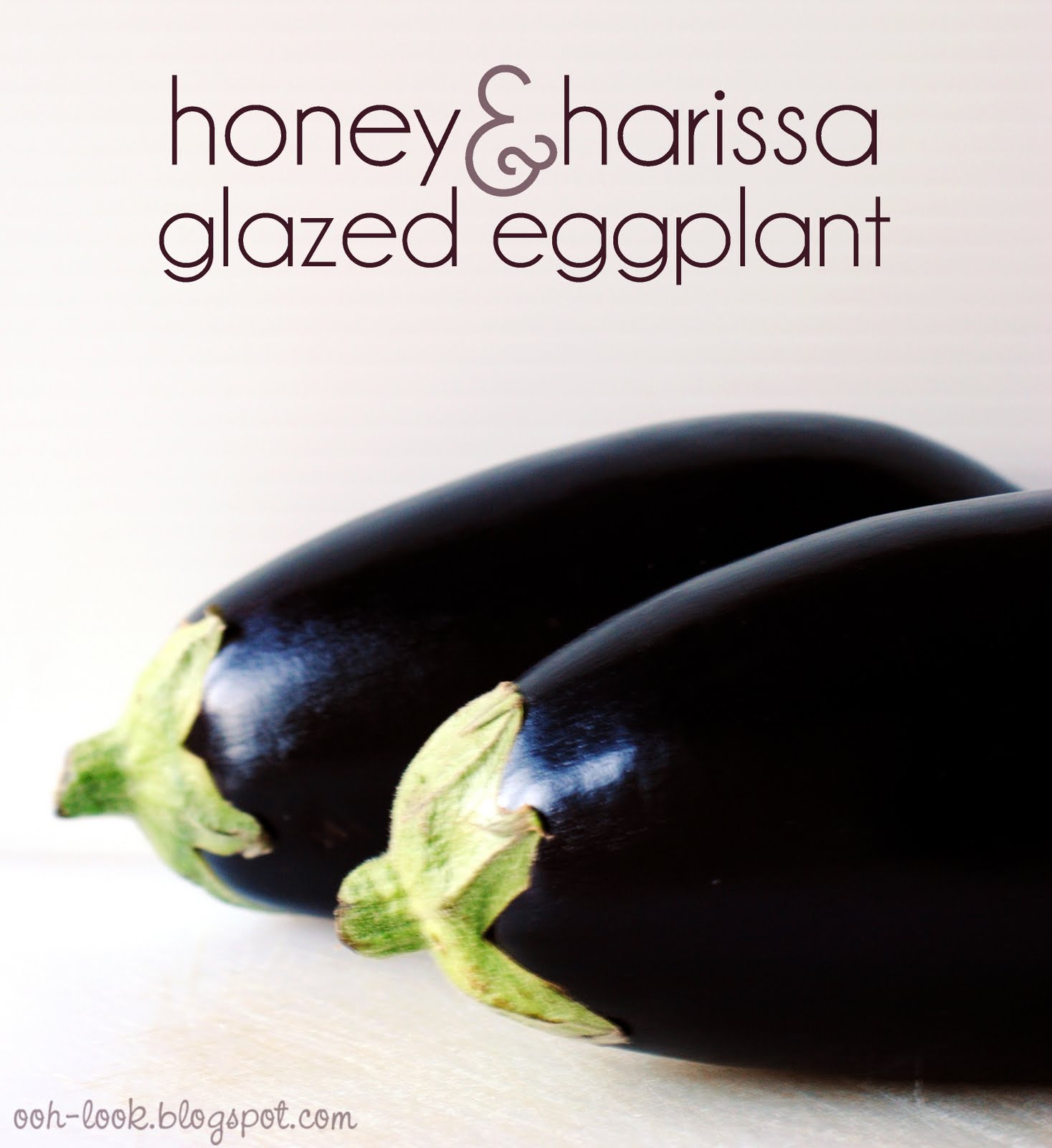 Ooh, Look... Aubergine....! Honey and Harissa glazed Eggplant