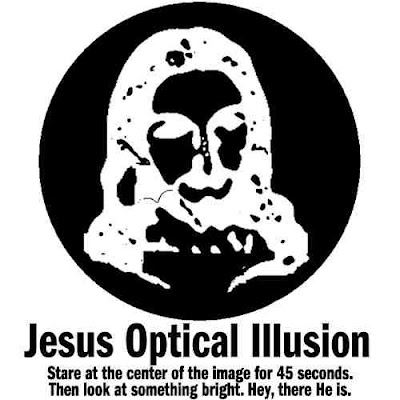 jesus optical illusion