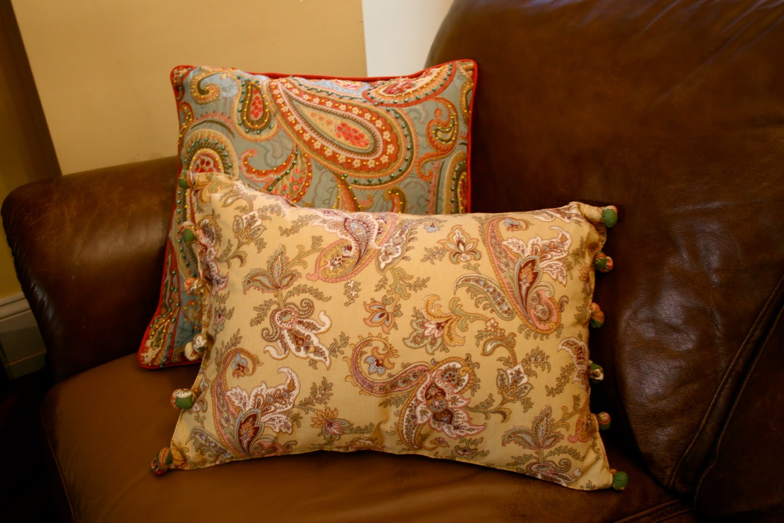 Pillows out of Placemats Home Stories A to Z