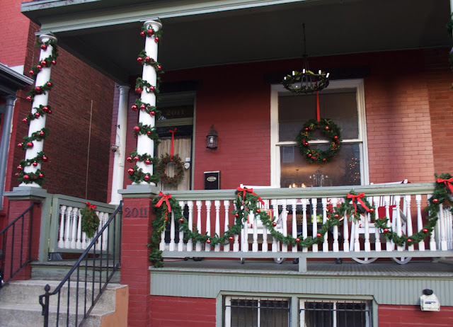 christmas front porch