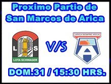 Proximo partidos de San Marcos de Arica