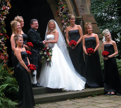 White Rose Bouquets For Bridesmaids