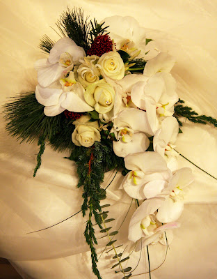 Christmas Cascade Bridal Bouquet This bouquet has been designed for the 