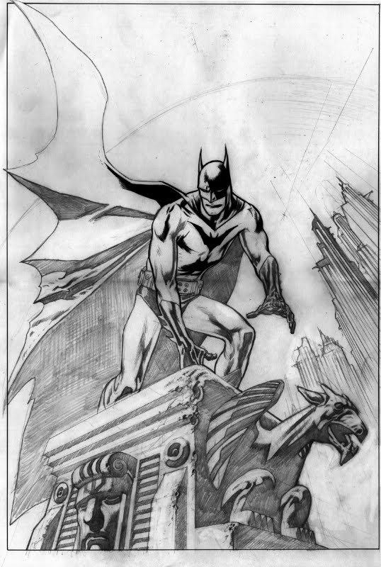 Batman gargoyle drawing 3