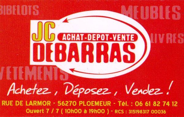 JC Débarras,  brocante - antiquaire - dépôt vente -  occasion, Ploemeur, Lorient, Morbihan