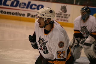 Credit: Jane Rickard: Boris 06'season, 2nd round playoffs series against Iowa Stars,it felt like he spent most of the series benched or in the sin bin.