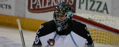 Credit: Jane Rickard, what would a blog be without a golaie shot, Pekka Rinne in goal.