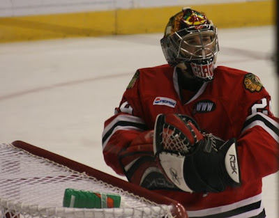 Credit:Jane Rickard, have to admit it Corey Crawford is a favorite subject.