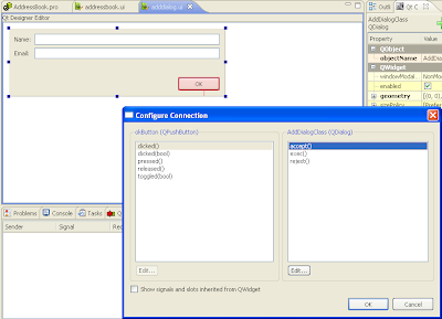 Eclipse Qt Signal Slot Editor