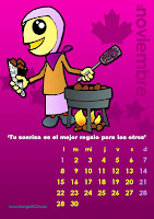 Calendario infantil para descargar de la web