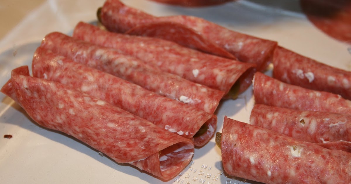 This Girl's Food Salami Pickle Rollups