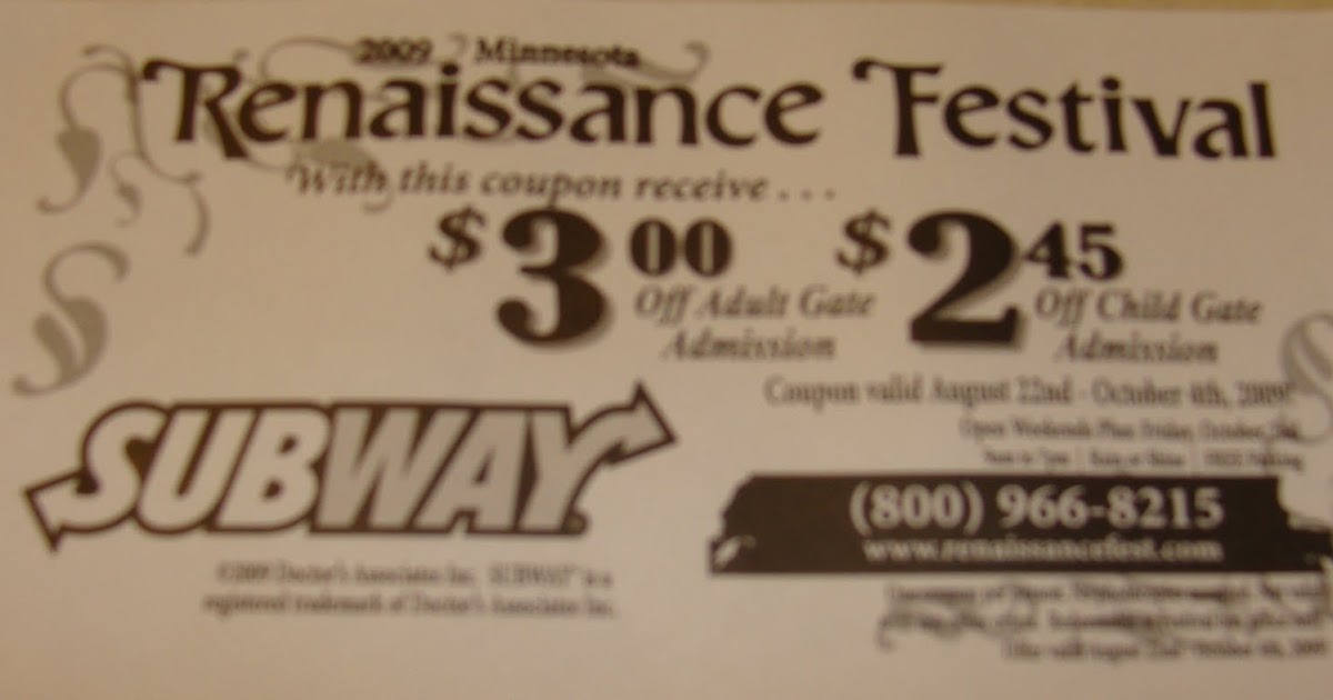 Discount coupons for ny renaissance faire