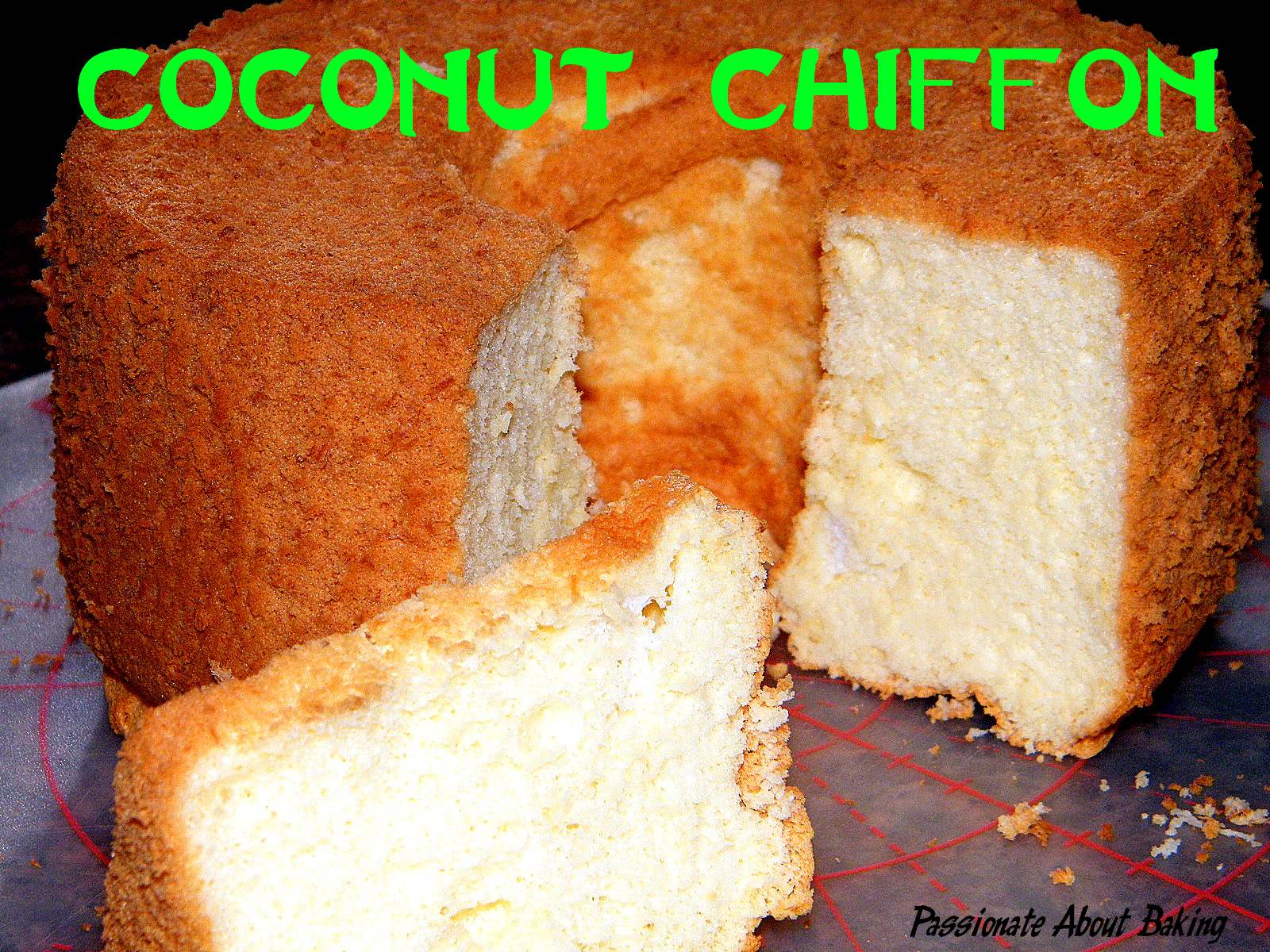 Coconut Chiffon Cake Passionate About Baking