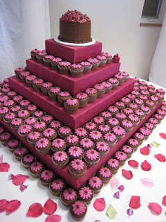 rose Cupcake wedding cakes
