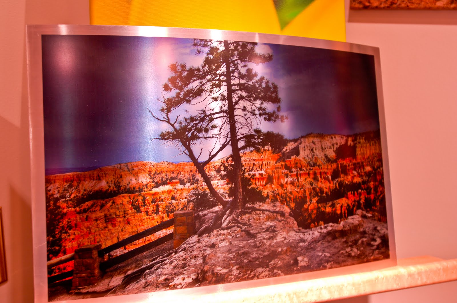 Bergs Canvas Gallery Printing on metal Roof flashing metal that is!