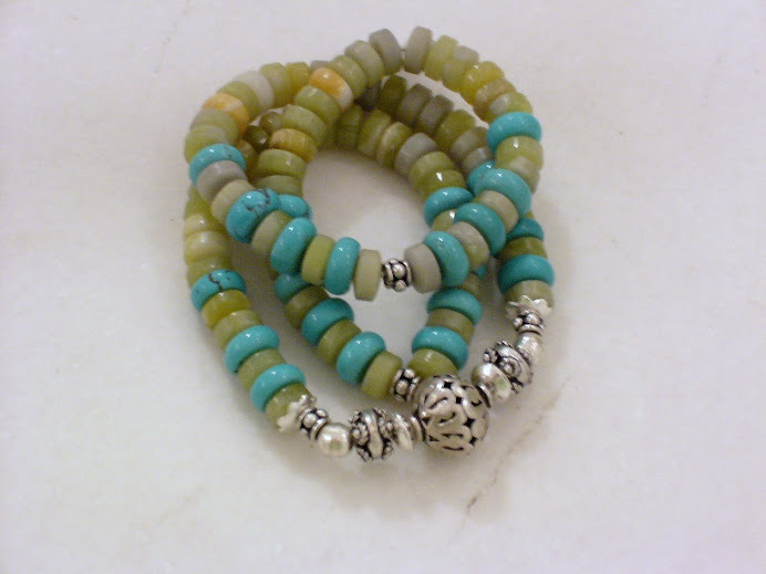 Bracelet-Sebha 99 Jade & Turquoise Beads