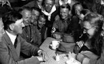 Adolf Hitler In A Tea Room Meeting