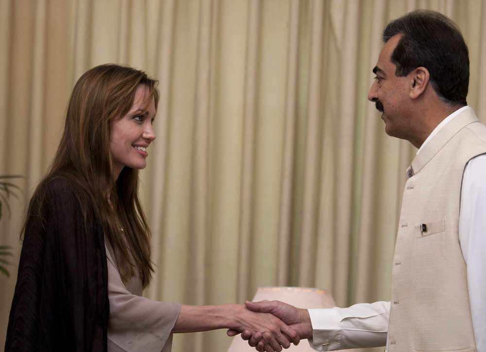 Angelina Jolie On UNHCR Mission in Pakistan