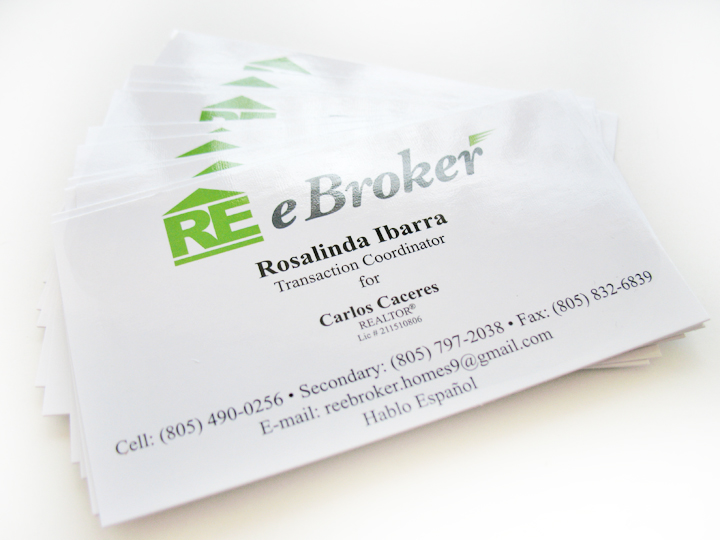 re e broker business cards table top signage name badges ykg table top name cards