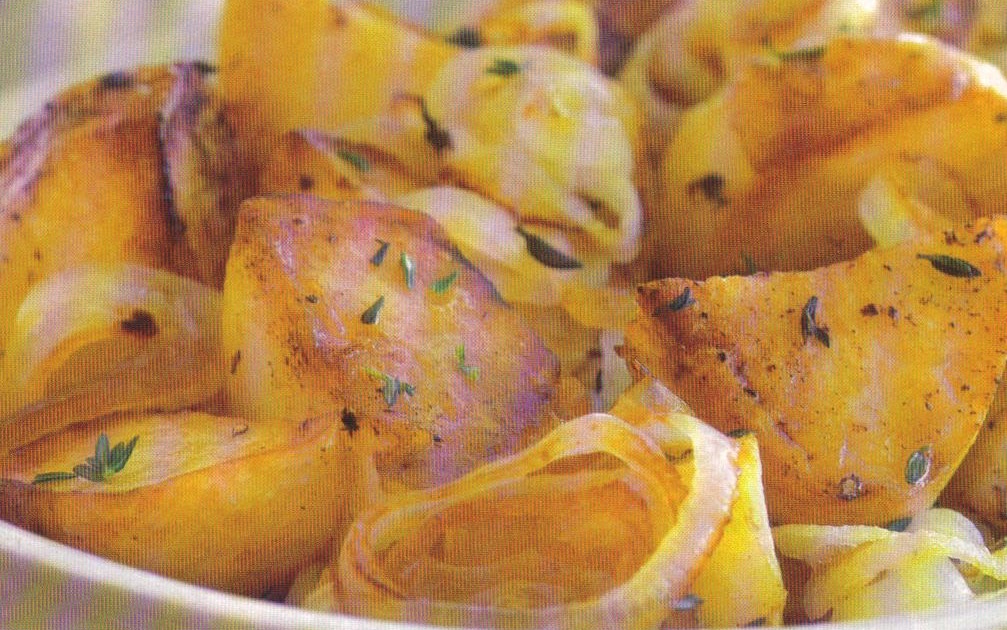 Simply Delicious Everyday Recipe Braised Potatoes with Caramelized Onions