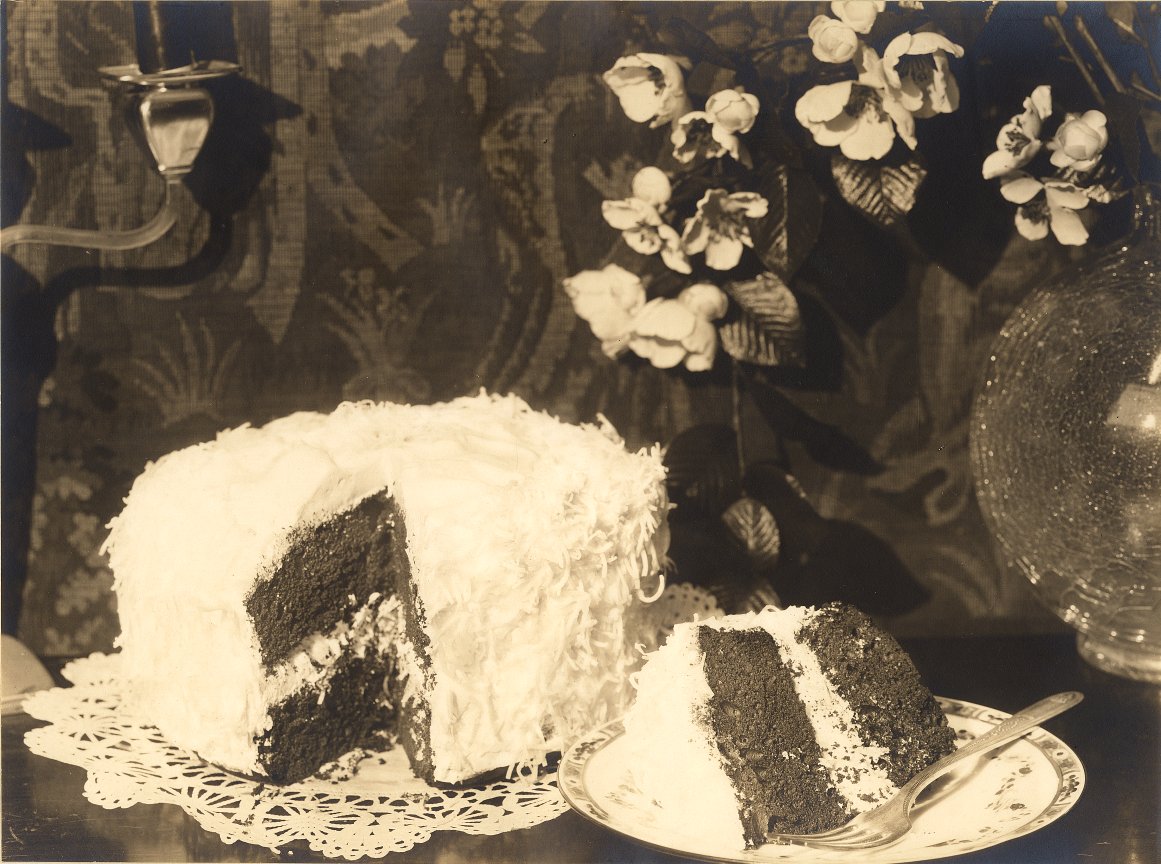 Vintage Ephemera Photograph, cake by Alfred Cheney Johnston