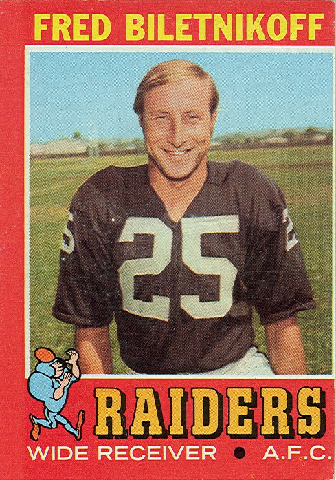 1971 Football Cards Oakland Raiders