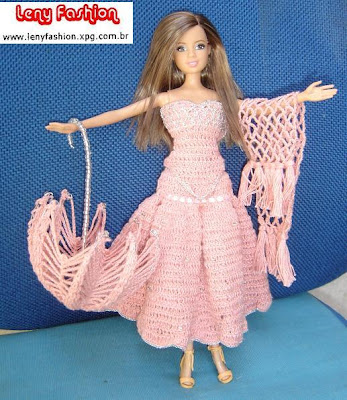 Como Fazer Vestido Para Barbie Fácil, Roupa Para Boneca Fácil de Fazer
