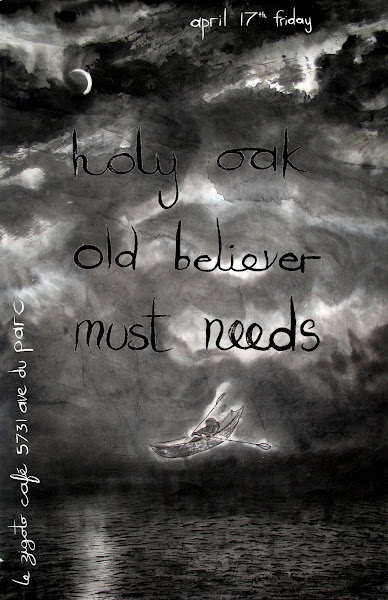 Holy Oak in concert tomorrow, Friday April 17th at `le Zigoto`café! 8:30pm!