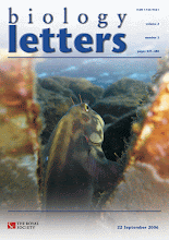Cover of Biology letters