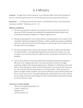 5-2 Ministry Purpose and Guidelines