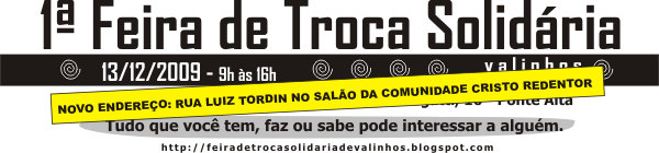 Feira de Troca Solidária de Valinhos