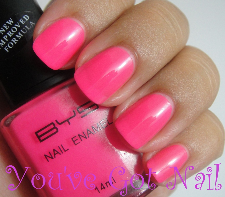 BYS - Cracked Nail Polish in Pink & Black