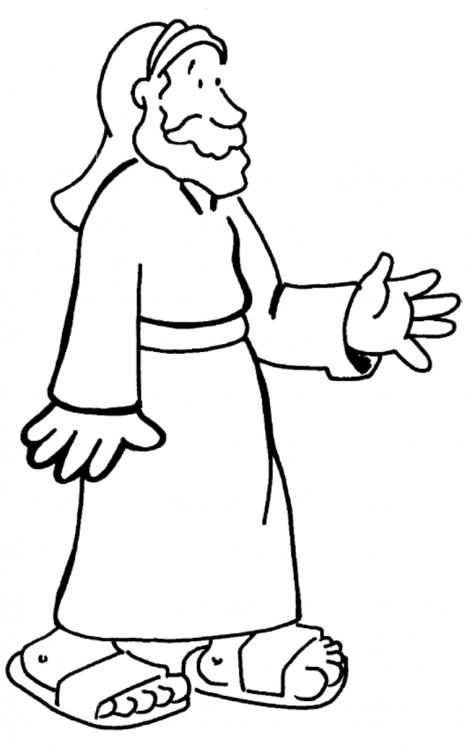 Tia Paula: Jesus e os apóstolos para colorir