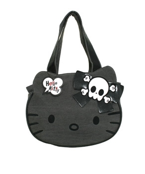 Loungefly - Hello Kitty Embossed Bowling Tote Bag - Gray