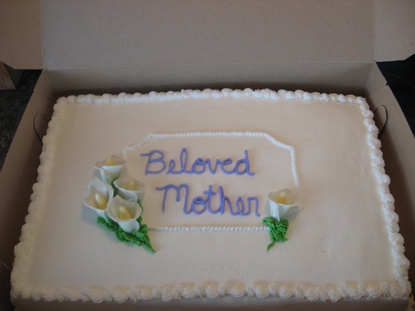 All Things Sweet: Memorial Service Cake