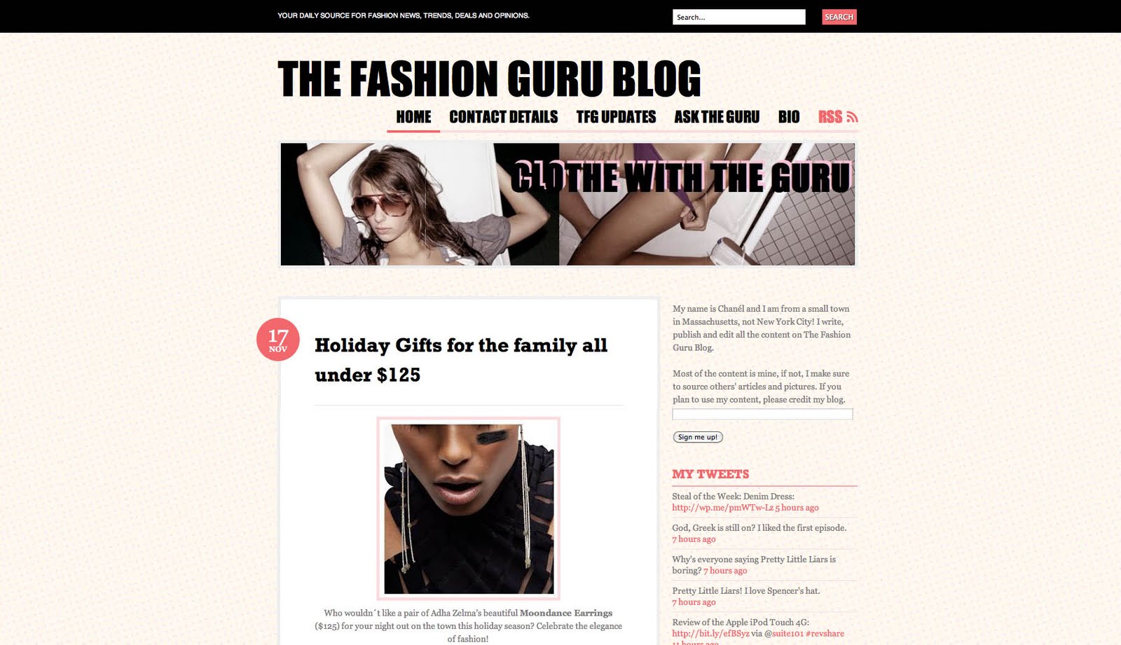 Adha Zelma Les Adornment Fashion Guru picks Adha Zelma For It's 2010